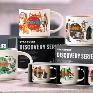 Disney 2025 Starbucks Star Wars Been There Series 3 Mug Ornament Set